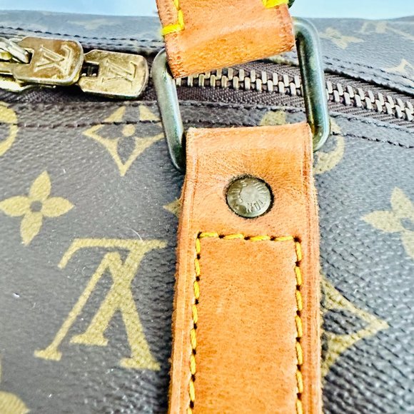 AUTHENTIC LOUIS VUITTON KEEPALL 50 MONOGRAM WITH DUST BAG LUGGAGE SET VI881 - Picture 11 of 16